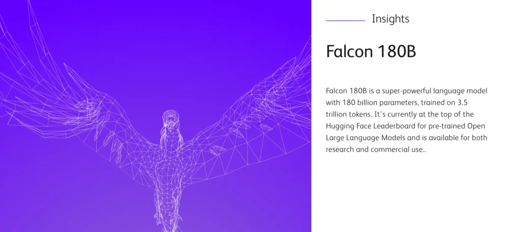 팔콘 180B (Falcon 180B)에 대한 인사이트
