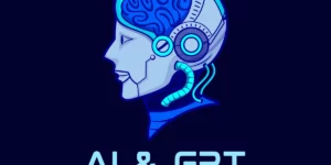 기계 뇌를 가진 인조인간의 머리 이미지와 AI & GPT 라는 글자를 통해 AI와 GPT에 대한 이야기를 할 것이라는 것을 암시함