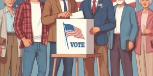 미국 대선 투표 장면